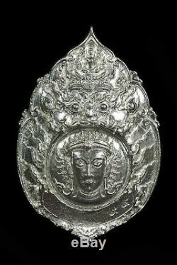 925 Silver Coin Thai Buddha Amulet Lord Ganesha HINDU RICH LUCK Success Wealth