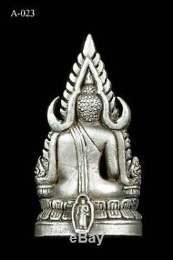 925 Silver Thai Buddha Amulet Phra Buddha Chinnaraj Be 2545 Talisman Protect
