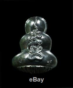 925 Solid Silver Phra pidta LP San Wat BanNongJik Thai Buddha Amulet Top Model