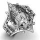 925 Sterling Silver Thao WetSuwan Protect Ring Thai Buddha Amulet Jewelry
