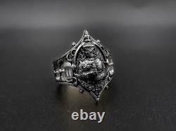925 Sterling Silver Thao WetSuwan Protect Ring Thai Buddha Amulet Jewelry