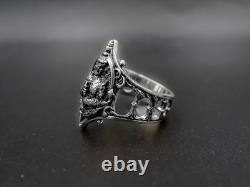 925 Sterling Silver Thao WetSuwan Protect Ring Thai Buddha Amulet Jewelry