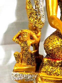 9288 Large 33cm Chinnaraj Thai Buddha Statue Lucky Amulet Gold Dust Mass Chant