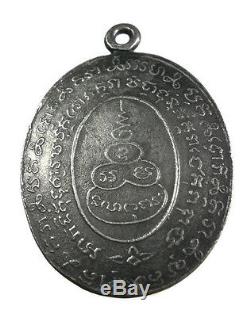 A coin is LP RHUN, GOU YOD, Generation frist, Silver, year1917, Thai Buddha Amulet
