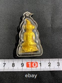 A07 Buddha Statue Buddhist Art Thai Amulet Phra Kruang Good Luck Money Used