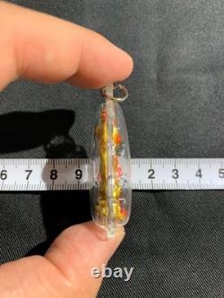 A07 Buddha Statue Buddhist Art Thai Amulet Phra Kruang Good Luck Money Used