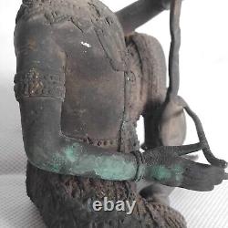 ANTIQUE THAI BUDDHA Amulet Talisman Rare Playing Musical Musician angel statue