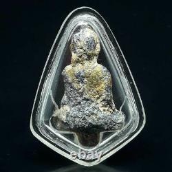 ANTIQUE Thai buddha Amulet PHRA KRU AYUTTHAYA Old Magic Luck Charm Rare Thailand