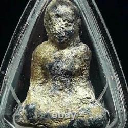 ANTIQUE Thai buddha Amulet PHRA KRU AYUTTHAYA STATUE Old Rare Thailand Pendant