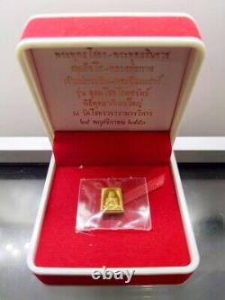 AUTHENTIC RARE ITEM Gold Phra Somdej LP Toh Fine Antique Wat Thai Amulet Buddha
