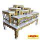Altar Set Thai Furniture Solid Wood Buddha Amulet Worship 9+1 Table Handmade