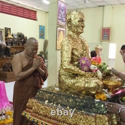 Amulet Leklai Thai Heal good 3.5 Takrut Lp Somporn Buddha Protect Lucky Wealth