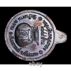 Amulet Thai Lp Moon Phra Buddha Coin Silver Gold Spinning Year 2018 Large Phim