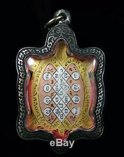 Amulets Money Lucky Rian Turtle LP LIEW Thai Meditating Buddha For Wealth Rich