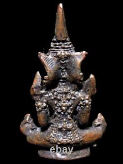 Ancient Bronze Buddha, Phra Rattan Parng Aum Bathr, Thai Amulet Talisman Pendant