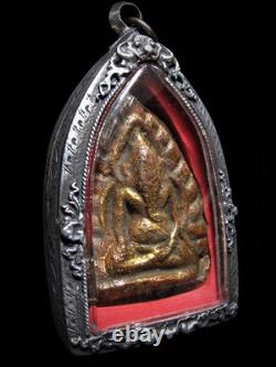 Ancient Ganesha Buddha in Arch, Wat Ratchaburana Ayutthaya, Thai Amulet