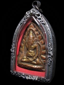 Ancient Ganesha Buddha in Arch, Wat Ratchaburana Ayutthaya, Thai Amulet