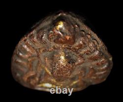 Ancient Ganesha Buddha in Arch, Wat Ratchaburana Ayutthaya, Thai Amulet