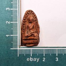 Ancient Phra Rod Wat Mahawan Hariphunchai Era Thai Buddha Amulet + Case