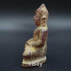 Ancient Red Gemstone Kru Hod Buddha Sadungmarn From Shengmai Real Thai Amulet