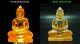 Ancient Yellow Gemstone Kru Hod Buddha Meditate Shengmai Real Thai Amulet #2