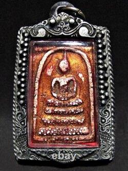 Antique 19th C Buddha Phra Somdej Toh Figure Mid Rattanakosin Thai Amulet