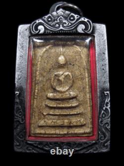 Antique 19th C Buddha Phra Somdej Wat Rakang Thai Amulet