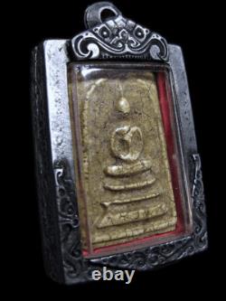 Antique 19th C Buddha Phra Somdej Wat Rakang Thai Amulet