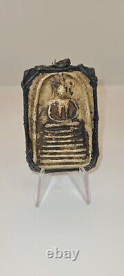 Antique 19th C Buddha Shadowstep Phra Somdej Wat Ket Chaiyo Thai Amulet