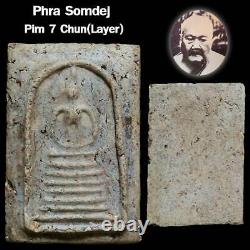 Antique Ancient Phra Somdej Buddha Sacred Powerful Magic Successful Thai Amulet