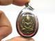 Antique Brass LP Boon Cast Thai Amulet Pendant Phra Buddha Chinnarat BE 2450