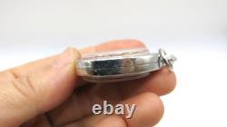 Antique Brass LP Boon Cast Thai Amulet Pendant Phra Buddha Chinnarat BE 2450