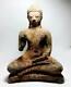 Antique Bronze Meditation Tawaravadee Buddha Statues Temple Thai Amulet Wealth