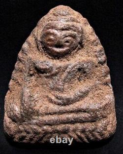Antique Buddha LP Toh Wat Bangkrating Figure Thai Amulet 16/17th C