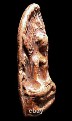 Antique Buddha Phra Lue Khong Figure Thai Amulet 16th C