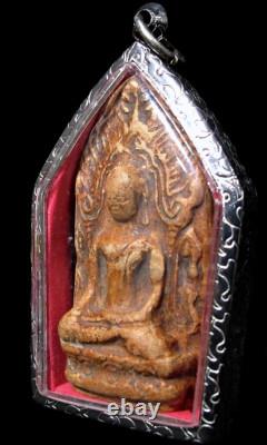 Antique Buddha Phra Lue Khong Figure Thai Amulet 16th C