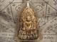 Antique Clay Phra Kru Wat KhonSamor Thai amulet Buddha