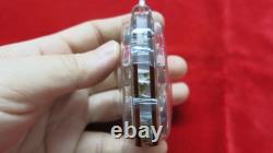 Antique Large Buddha Somdej Toh Thai Amulet Pendant Black Bronze Acrylic Case