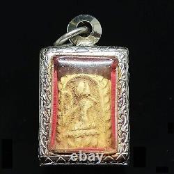 Antique Old Nang Kwak Thai Buddha Amulet Pendant Healing Charm Magic Energy gift