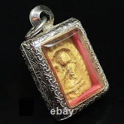 Antique Old Nang Kwak Thai Buddha Amulet Pendant Healing Charm Magic Energy gift