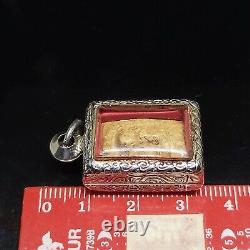 Antique Old Nang Kwak Thai Buddha Amulet Pendant Healing Charm Magic Energy gift