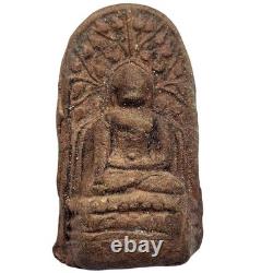 Antique Phra Khong Lamphun Benjapakee Relic c. 1200 Thai Buddha Amulet