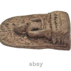 Antique Phra Khong Lamphun Benjapakee Relic c. 1200 Thai Buddha Amulet