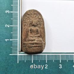 Antique Phra Khong Lamphun Benjapakee Relic c. 1200 Thai Buddha Amulet
