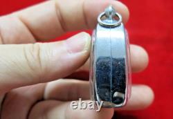 Antique Phra Pidta Pum Pui Thai Buddha Amulet Luang Pu Tim Wat Lahanrai BE2518