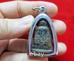 Antique Phra Pidta Pum Pui Thai Buddha Amulet Luang Pu Tim Wat Lahanrai BE2518