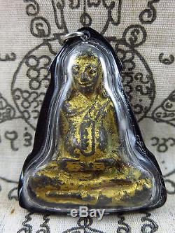 Antique Phra Sangkajai Rattanakosin Pit thong Ancient Thai Buddha amulet