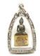Antique Silver Marnvichai Thai Buddha Amulet Pendant Ayutthaya Era 1900s Blessed