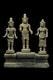 Antique Statues 3 Deity Buddha Bronze Bayon Angor Khmer Lopburi Thai Amulets