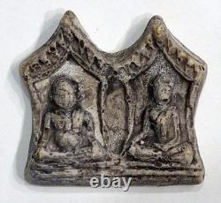 Antique THAI BUDDHA AMULET Pottery SACRED CLAY Terracotta Artifact Relic